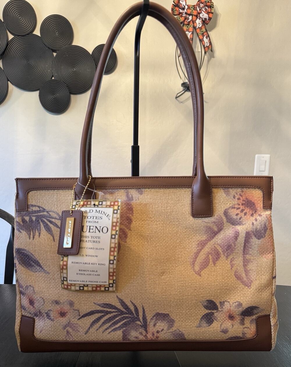 NWT Vintage Y2K Bueno Gold Mine Tote Bag